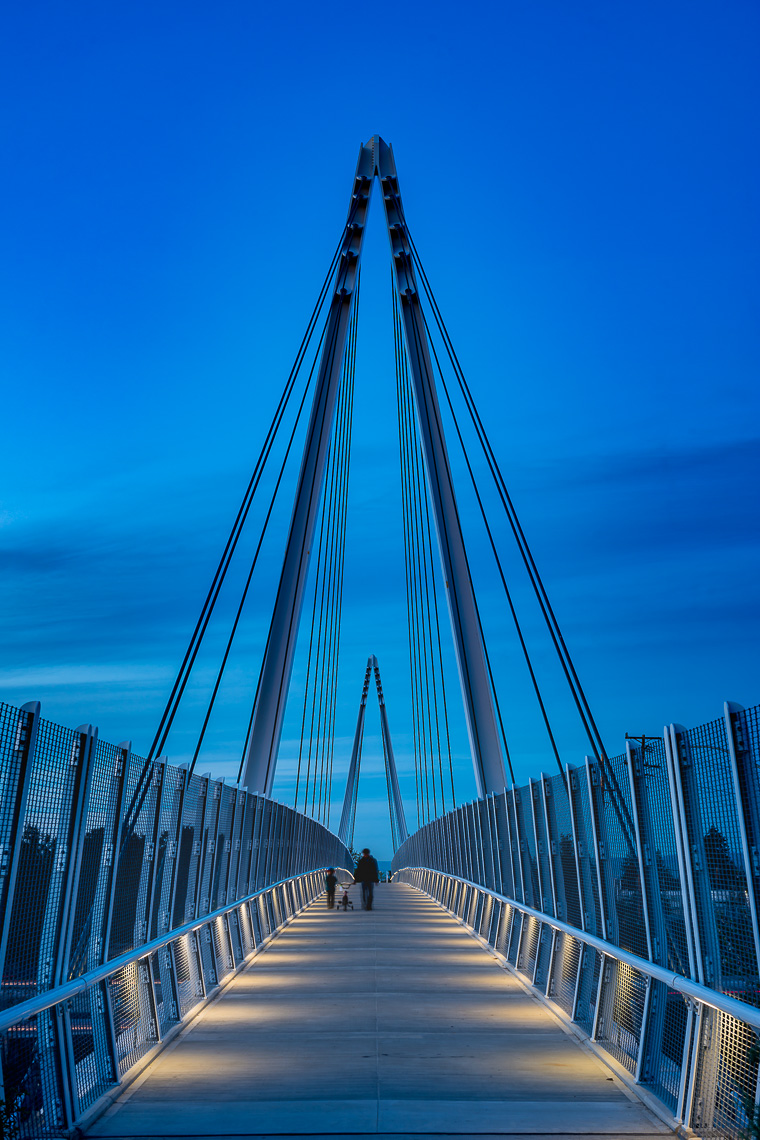 bridge at dusk