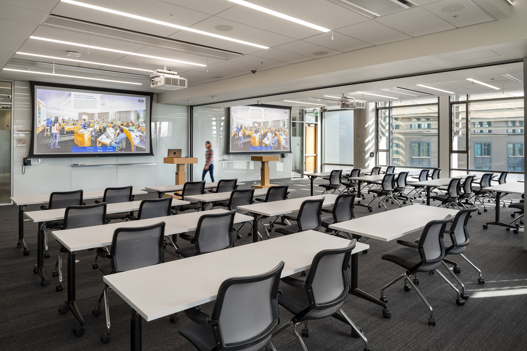 classroom at haas school of business